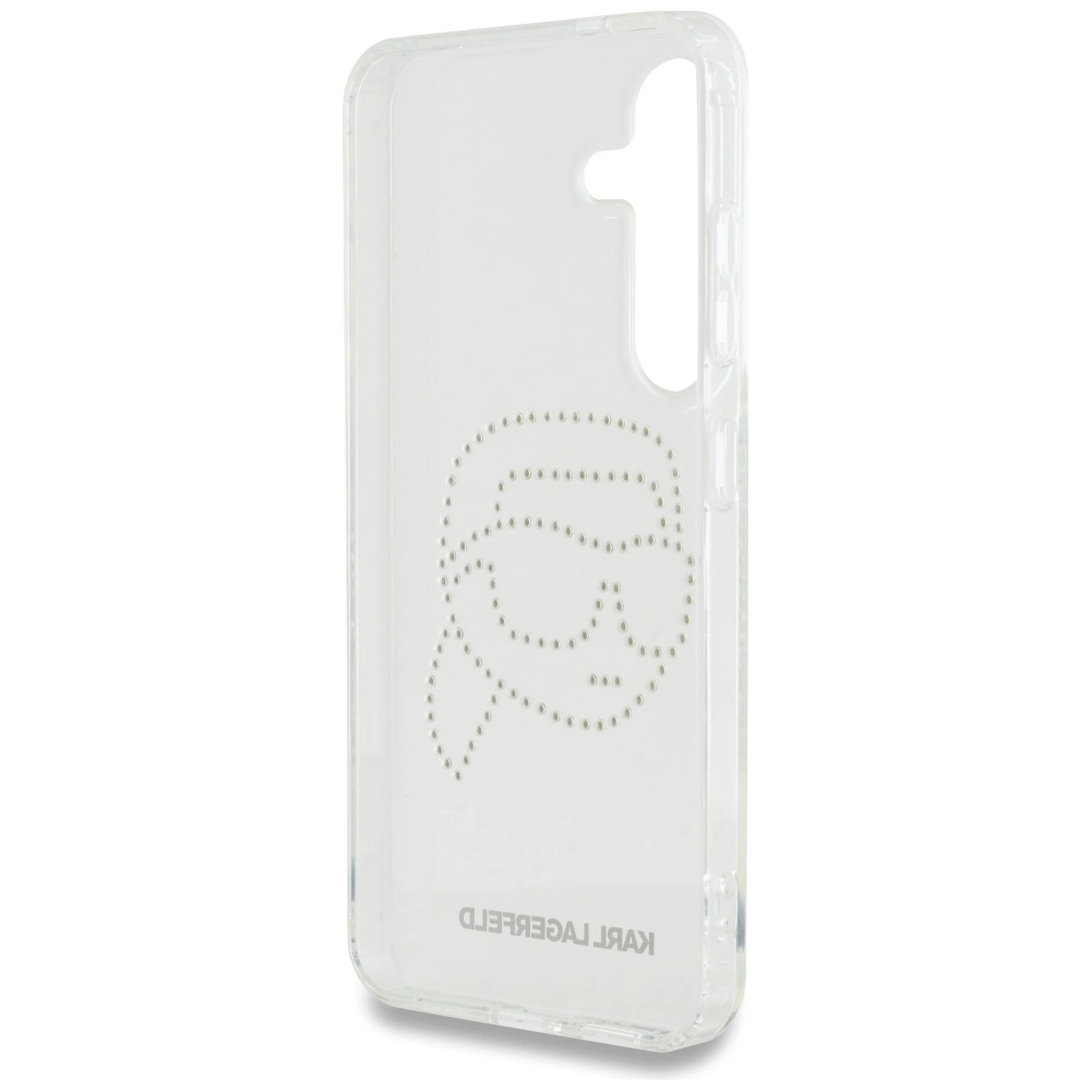 Case Karl Lagerfeld Rhinestones Karl Head Logo Samsung Galaxy S25 transparenteng