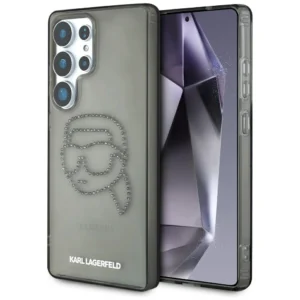 Case Karl Lagerfeld Rhinestones Karl Head Logo Samsung Galaxy S25 Ultra blackeng
