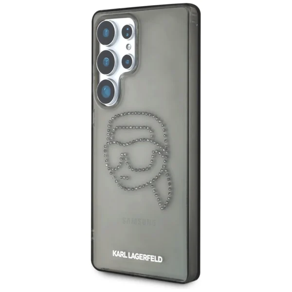 Case Karl Lagerfeld Rhinestones Karl Head Logo Samsung Galaxy S25 Ultra blackeng