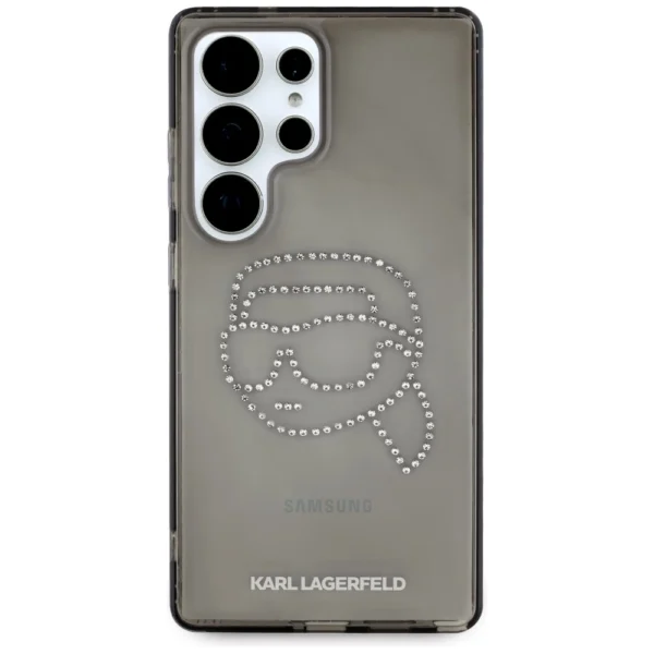 Case Karl Lagerfeld Rhinestones Karl Head Logo Samsung Galaxy S25 Ultra blackeng