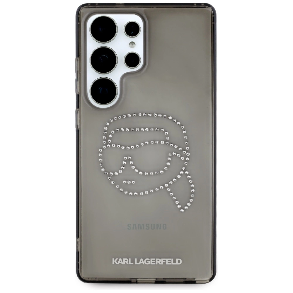 Case Karl Lagerfeld Rhinestones Karl Head Logo Samsung Galaxy S25 Ultra blackeng