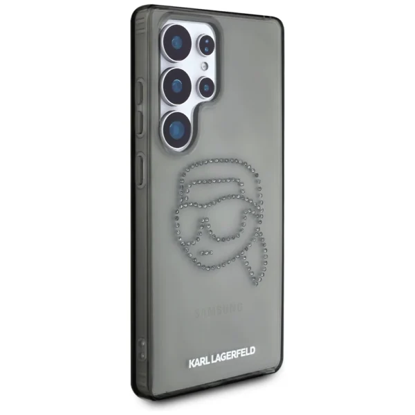 Case Karl Lagerfeld Rhinestones Karl Head Logo Samsung Galaxy S25 Ultra blackeng