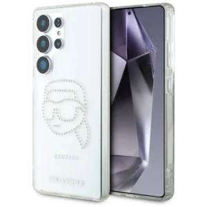 Case Karl Lagerfeld Rhinestones Karl Head Logo Samsung Galaxy S25 Ultra transparenteng