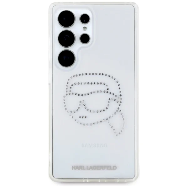 Case Karl Lagerfeld Rhinestones Karl Head Logo Samsung Galaxy S25 Ultra transparenteng