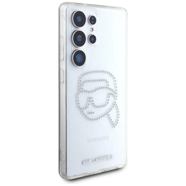 Case Karl Lagerfeld Rhinestones Karl Head Logo Samsung Galaxy S25 Ultra transparenteng
