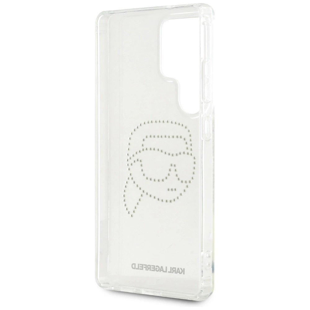 Case Karl Lagerfeld Rhinestones Karl Head Logo Samsung Galaxy S25 Ultra transparenteng