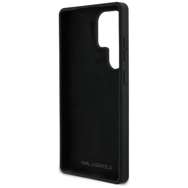 Case Karl Lagerfeld Silicone Metal Signature Logo Samsung Galaxy S25 Ultra blackeng