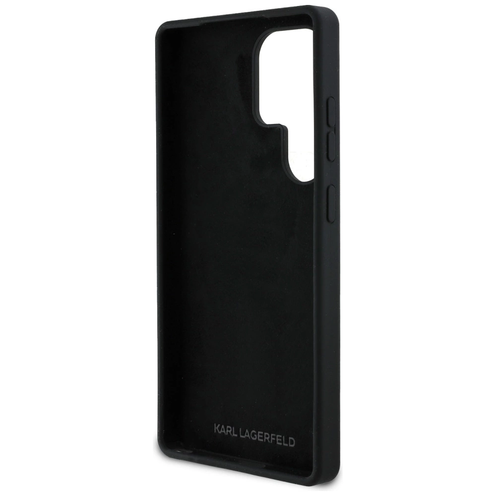 Case Karl Lagerfeld Silicone Metal Signature Logo Samsung Galaxy S25 Ultra blackeng