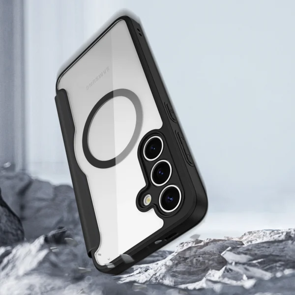 Dux Ducis Skin X Pro case for Samsung Galaxy S25 with MagSafe and wallet - blackeng