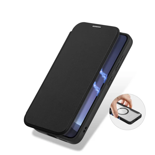 Dux Ducis Skin X Pro case for Samsung Galaxy S25 with MagSafe and wallet - blackeng