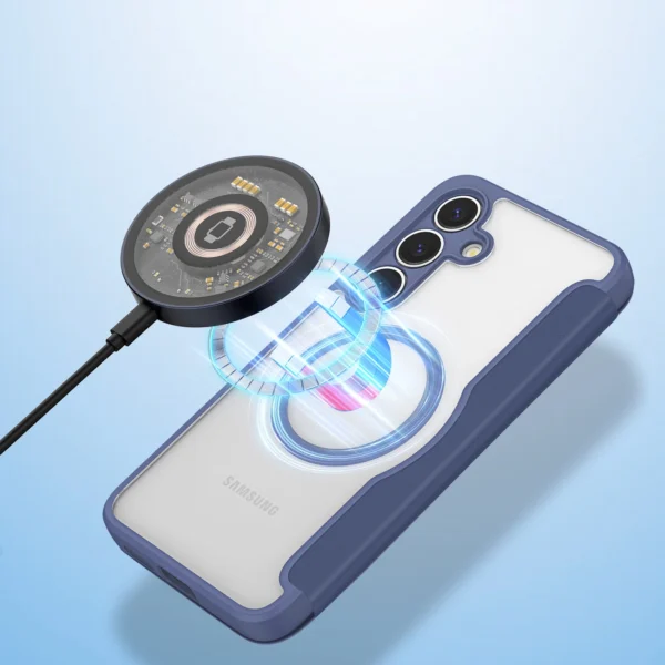 Dux Ducis Skin X Pro case for Samsung Galaxy S25+ with MagSafe and wallet - blueeng