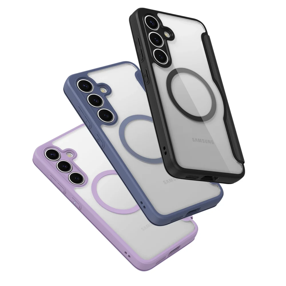 Dux Ducis Skin X Pro case for Samsung Galaxy S25+ with MagSafe and wallet - blueeng