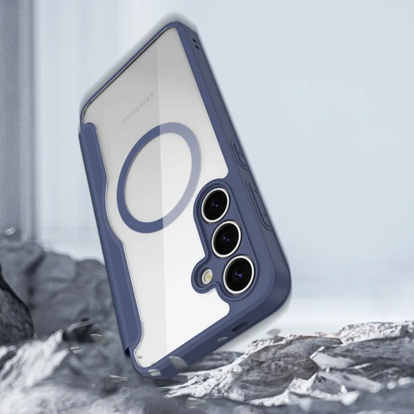 Dux Ducis Skin X Pro case for Samsung Galaxy S25+ with MagSafe and wallet - blueeng