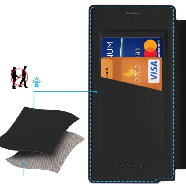 Dux Ducis Skin X Pro Case for Samsung Galaxy S25 Ultra with MagSafe and Wallet - Blackeng