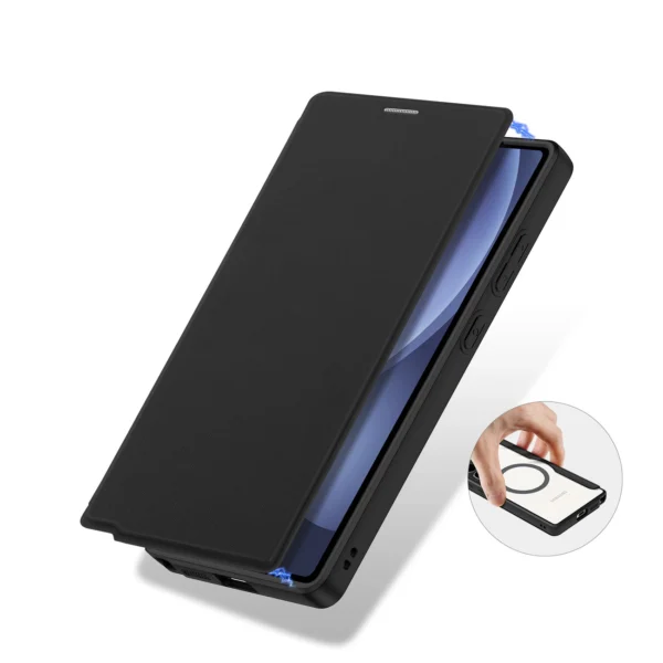 Dux Ducis Skin X Pro Case for Samsung Galaxy S25 Ultra with MagSafe and Wallet - Blackeng