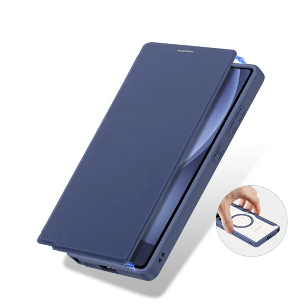 Dux Ducis Skin X Pro case for Samsung Galaxy S25 Ultra with MagSafe and wallet - blueeng