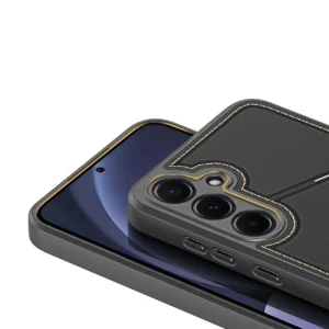 Dux Ducis Rafi II Case for Samsung Galaxy S25+ with Stand and Wallet - Blackeng