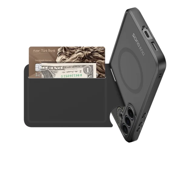 Dux Ducis Rafi II Case for Samsung Galaxy S25+ with Stand and Wallet - Blackeng