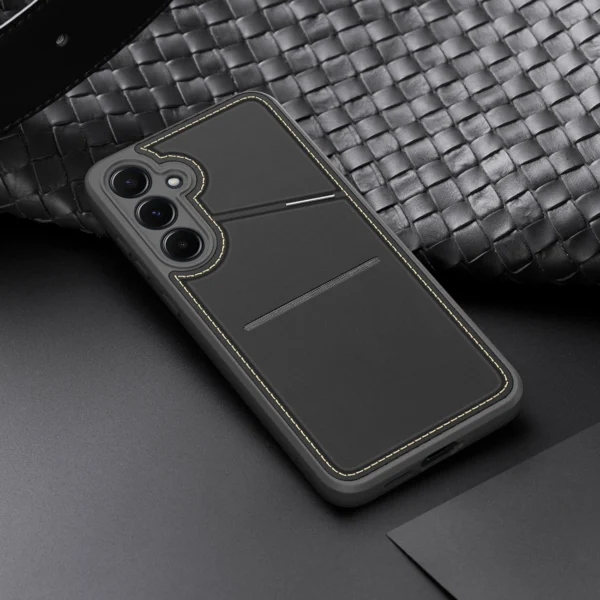 Dux Ducis Rafi II Case for Samsung Galaxy S25+ with Stand and Wallet - Blackeng