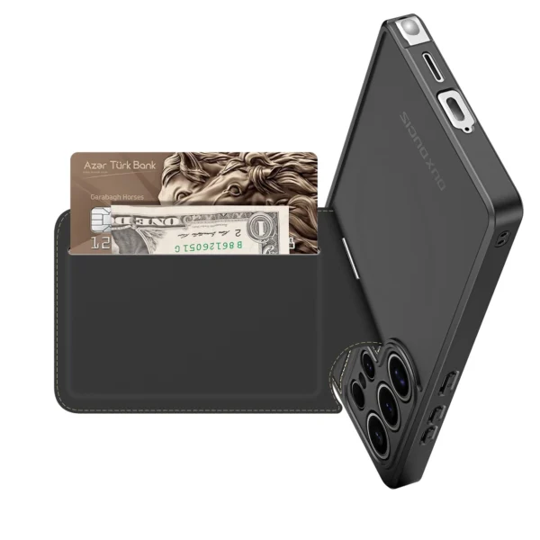 Dux Ducis Rafi II Case for Samsung Galaxy S25 Ultra with Stand and Wallet - Blackeng