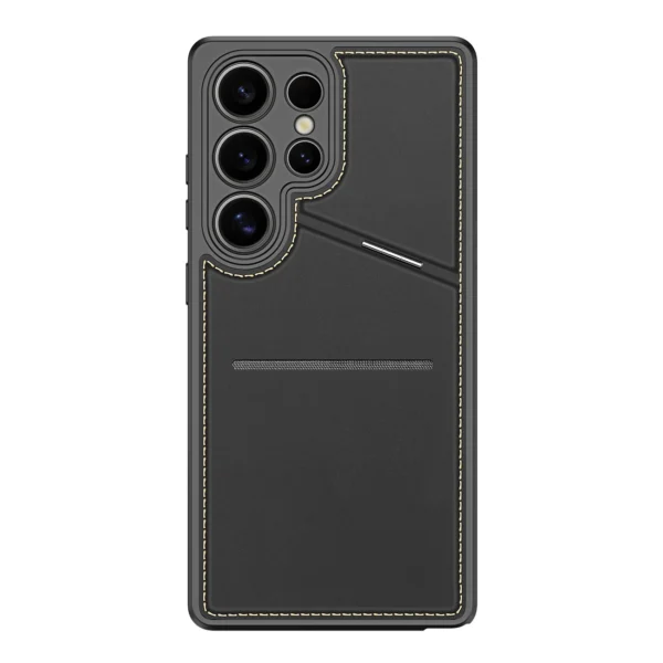 Dux Ducis Rafi II Case for Samsung Galaxy S25 Ultra with Stand and Wallet - Blackeng
