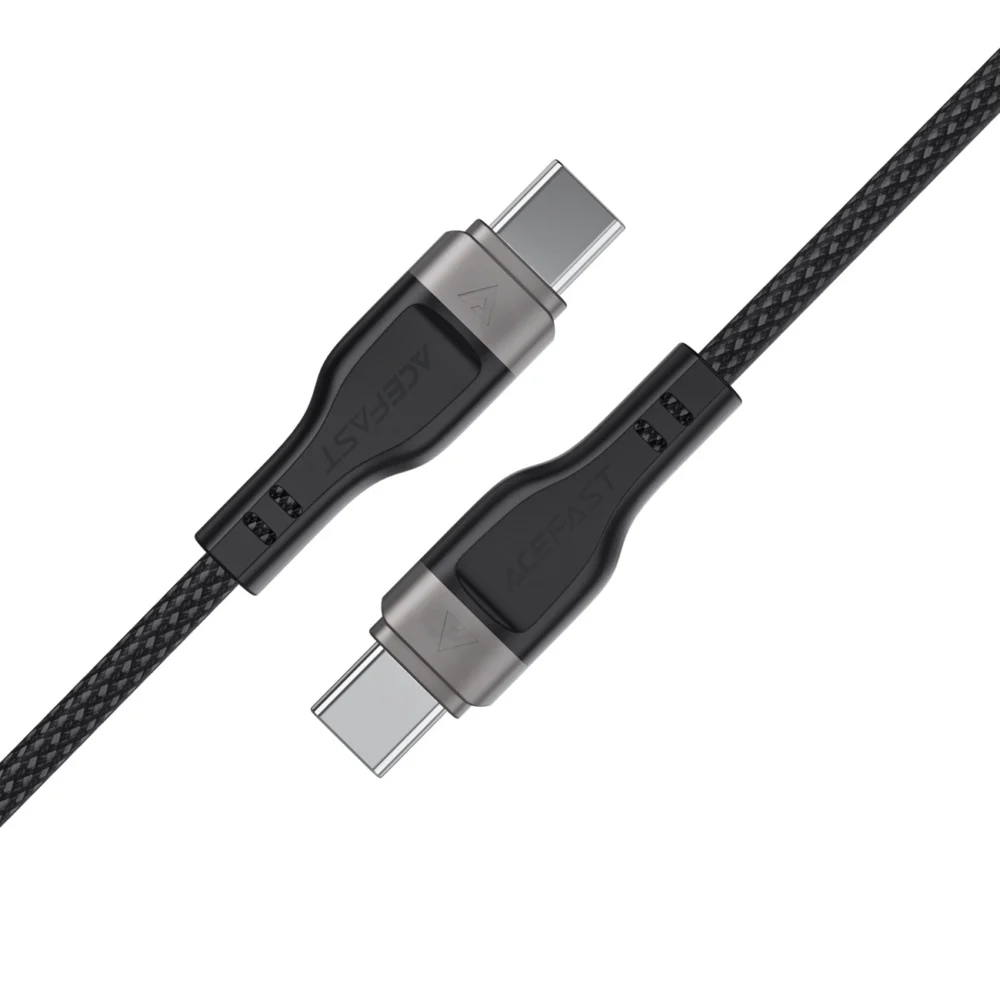 3in1 Cable Acefast C11-03 USB-C - USB-C 480Mb/s 100W 1.2m - blackeng