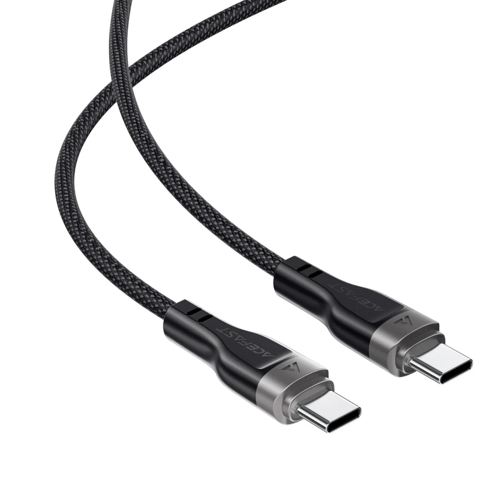 3in1 Cable Acefast C11-03 USB-C - USB-C 480Mb/s 100W 1.2m - blackeng