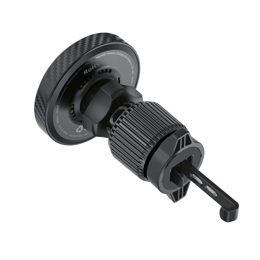 Acefast D33 Car Holder with Qi2 15W Magnetic Charger for Air Vent - Blackeng