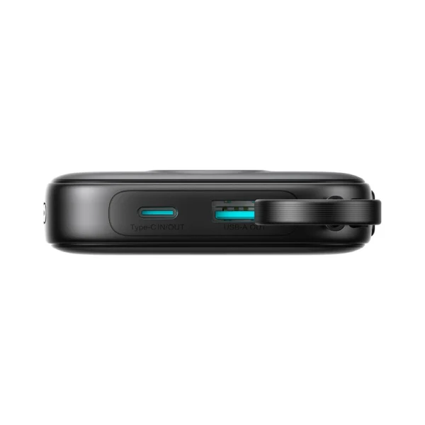 Joyroom JR-PBF17 22.5W 10000mAh Powerbank with Built-in USB-C Cable + 0.25cm USB-C Cable - Blackeng