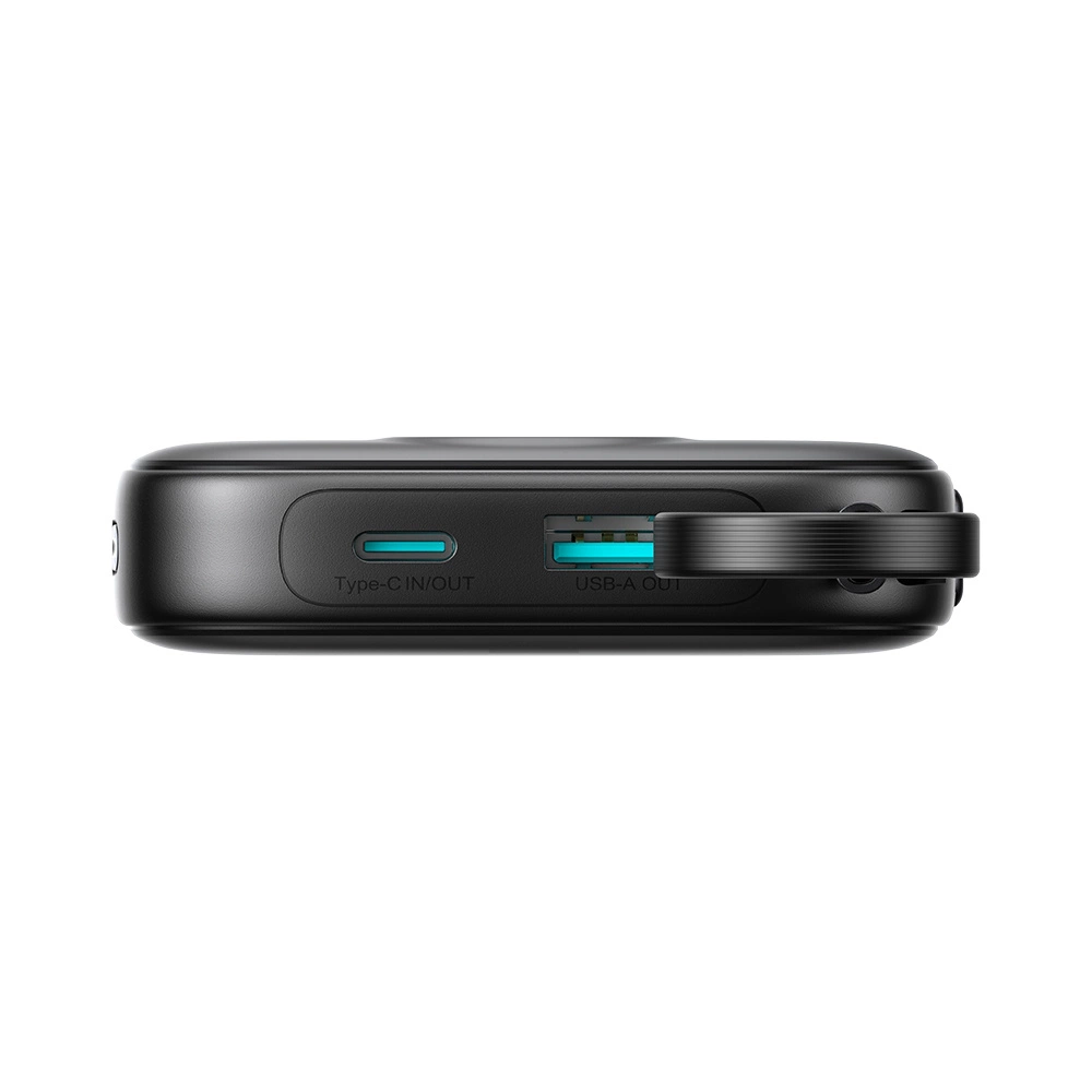 Joyroom JR-PBF17 22.5W 10000mAh Powerbank with Built-in USB-C Cable + 0.25cm USB-C Cable - Blackeng