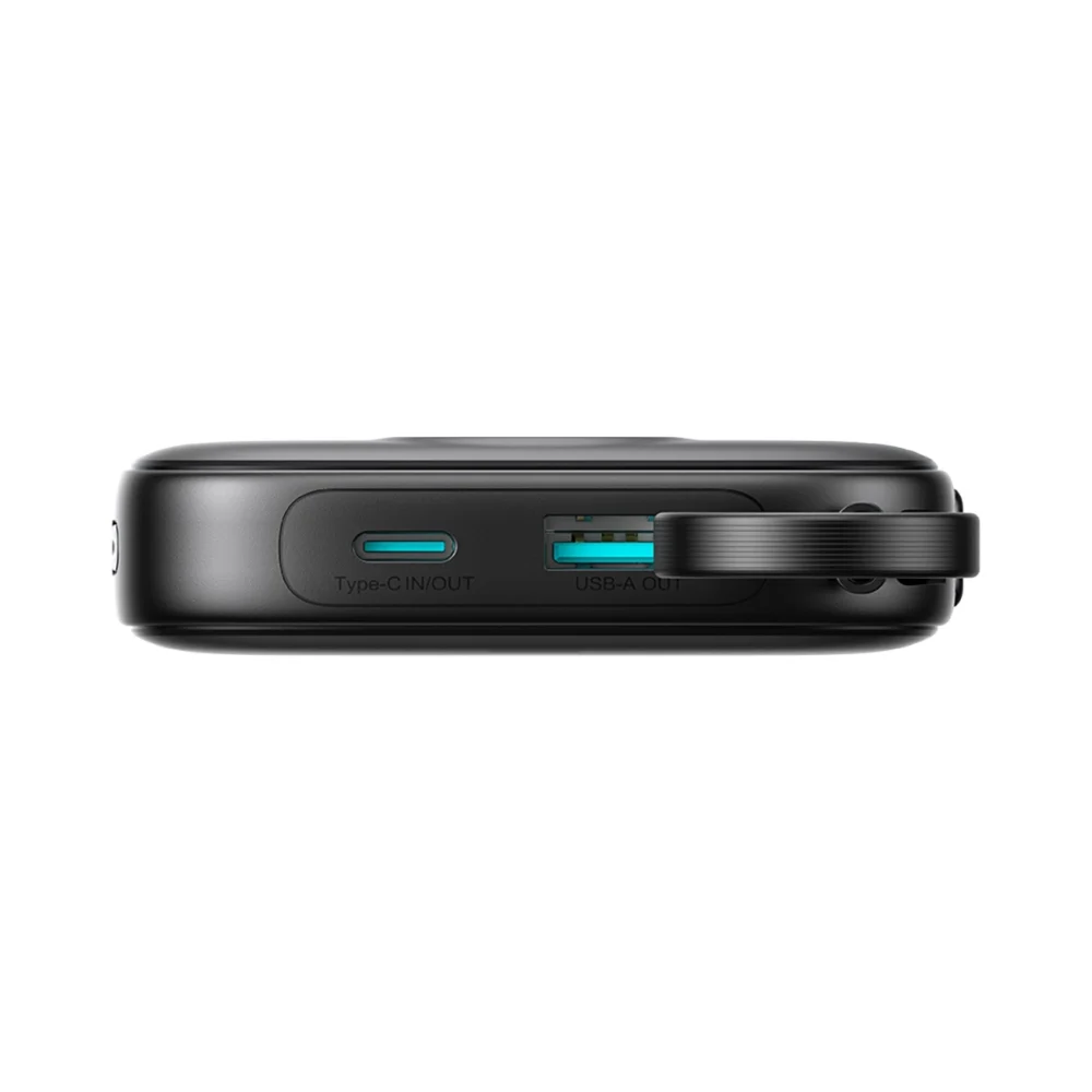 Joyroom JR-PBF18 22.5W 10000mAh Powerbank with Built-in Lightning Cable + USB-C Cable 0.25 cm - Blackeng