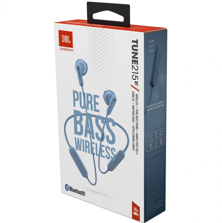 JBL Tune 215BT In-Ear Wireless Headphones - Blueeng