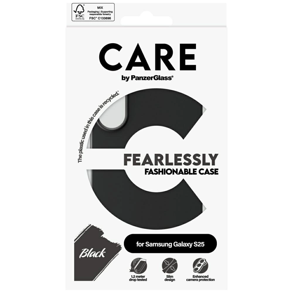 CARE by PanzerGlass Fashion Case for Samsung Galaxy S25 - Blackeng