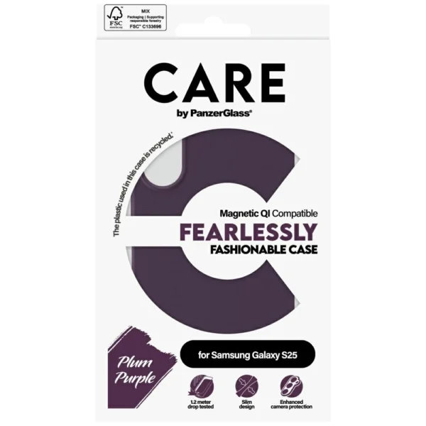 CARE by PanzerGlass Fashion Case for Samsung Galaxy S25 - Purpleeng