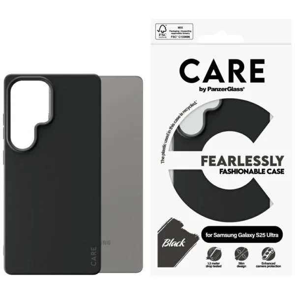 CARE by PanzerGlass Fashion Case for Samsung Galaxy S25 Ultra - Blackeng