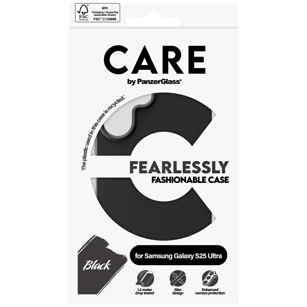 CARE by PanzerGlass Fashion Case for Samsung Galaxy S25 Ultra - Blackeng