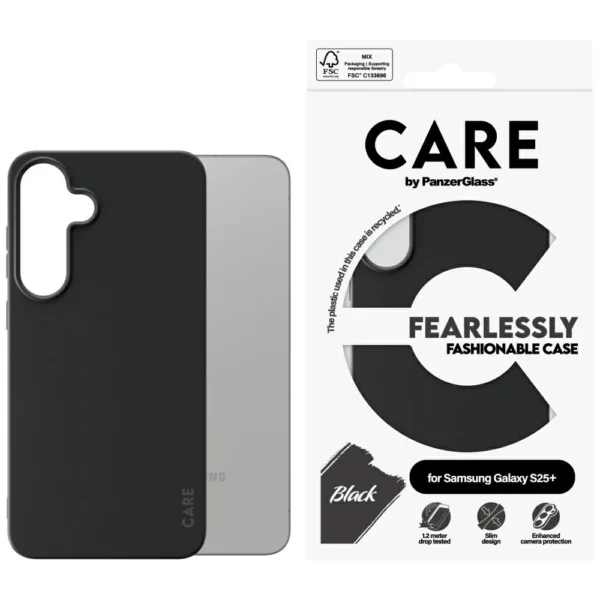 CARE by PanzerGlass Fashion Case for Samsung Galaxy S25+ - Blackeng