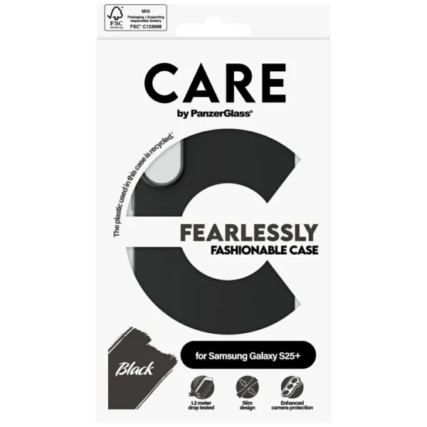 CARE by PanzerGlass Fashion Case for Samsung Galaxy S25+ - Blackeng