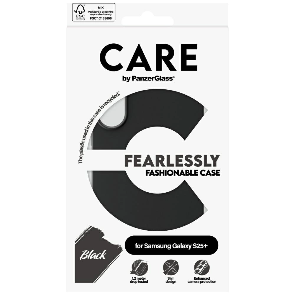 CARE by PanzerGlass Fashion Case for Samsung Galaxy S25+ - Blackeng