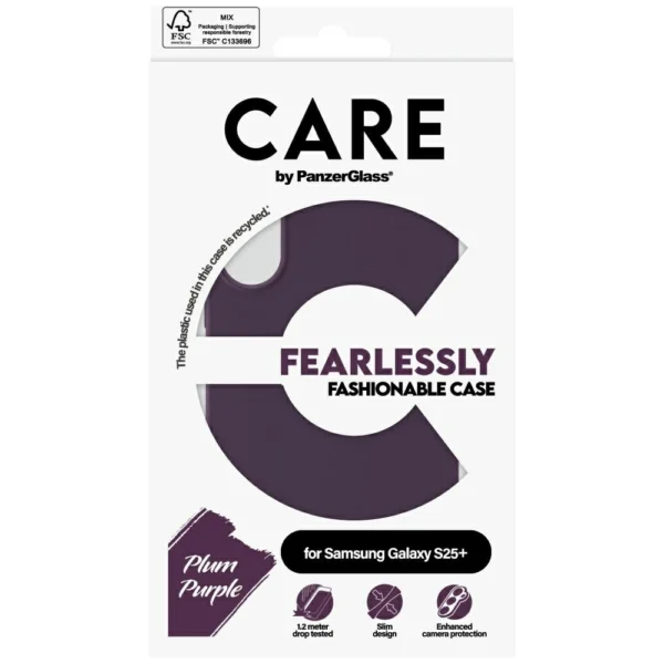 CARE by PanzerGlass Fashion Case for Samsung Galaxy S25+ - Purpleeng