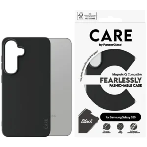 CARE by PanzerGlass Fashion QI Case for Samsung Galaxy S25 - Blackeng