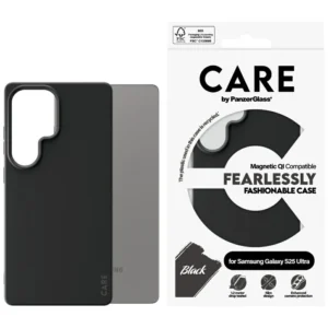 CARE by PanzerGlass Fashion QI Case for Samsung Galaxy S25 Ultra - Blackeng