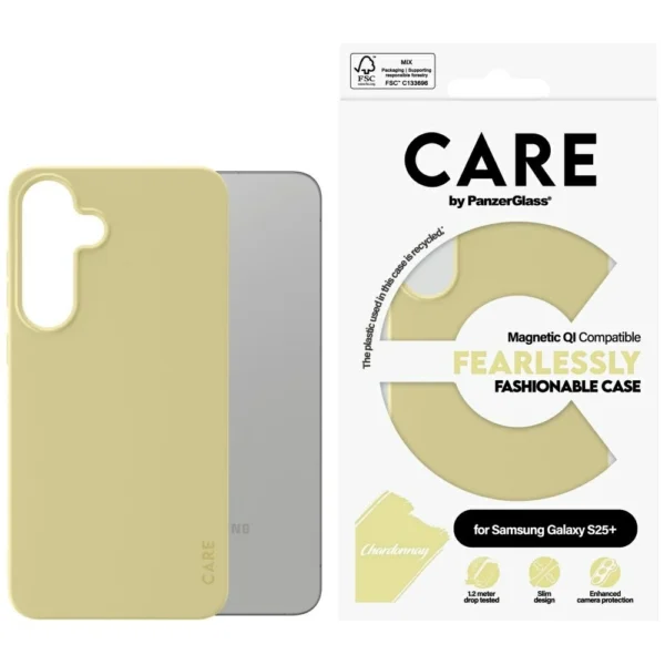 CARE by PanzerGlass Fashion QI Case for Samsung Galaxy S25+ - Purpleeng