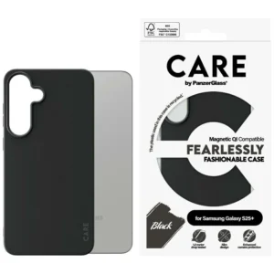 CARE by PanzerGlass Fashion QI Case for Samsung Galaxy S25+ - Blackeng