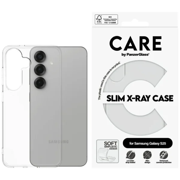CARE by PanzerGlass Fashion X-Ray Case for Samsung Galaxy S25 - Transparenteng
