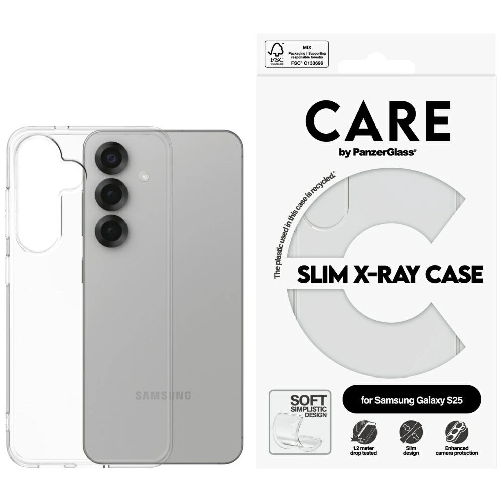 CARE by PanzerGlass Fashion X-Ray Case for Samsung Galaxy S25 - Transparenteng