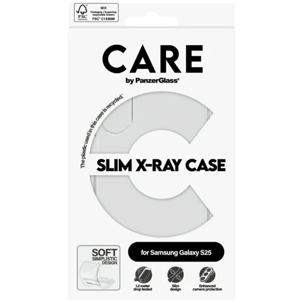 CARE by PanzerGlass Fashion X-Ray Case for Samsung Galaxy S25 - Transparenteng