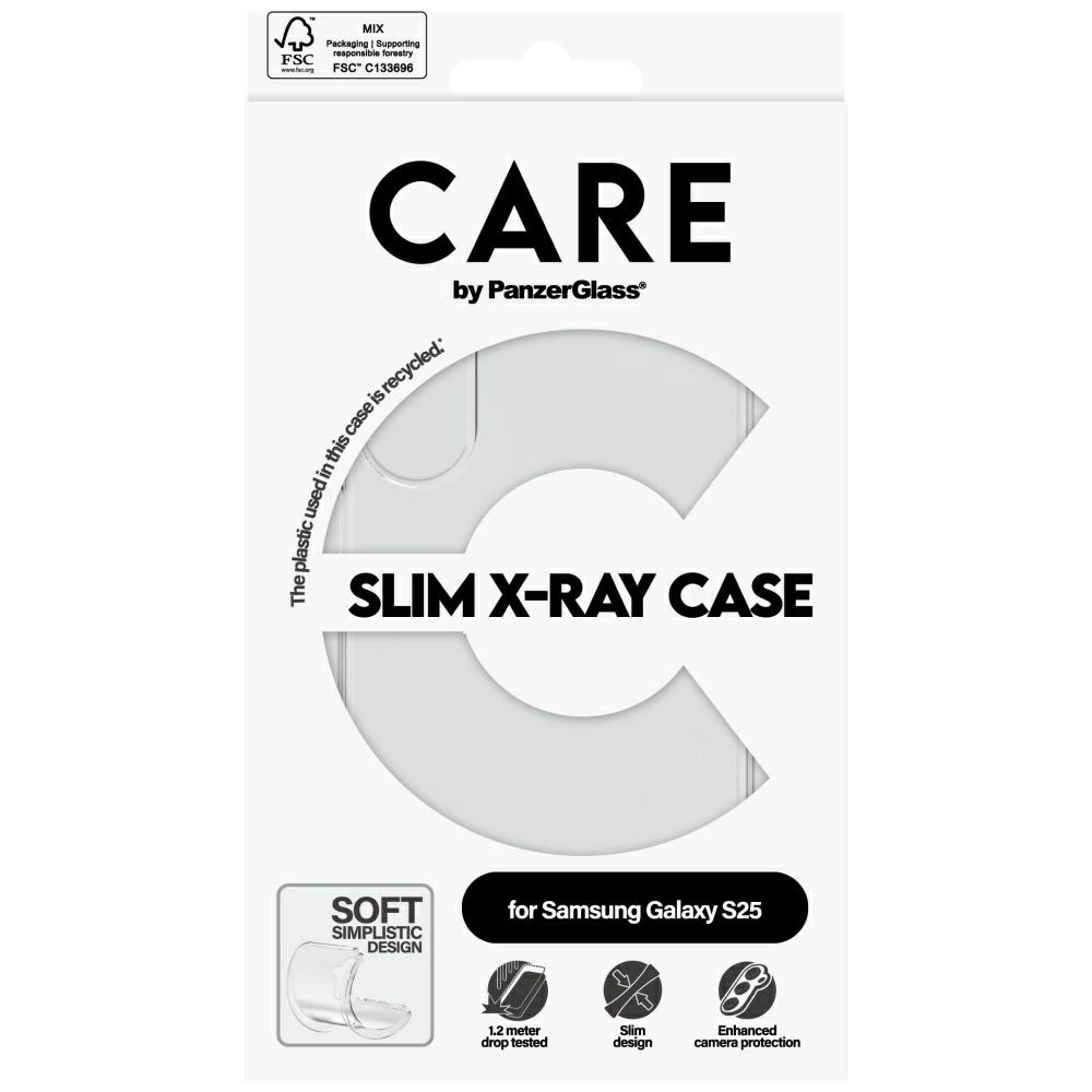CARE by PanzerGlass Fashion X-Ray Case for Samsung Galaxy S25 - Transparenteng