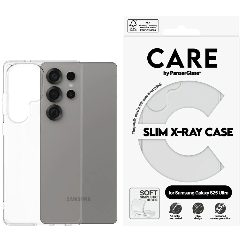 CARE by PanzerGlass Fashion X-Ray Case for Samsung Galaxy S25 Ultra - Transparenteng