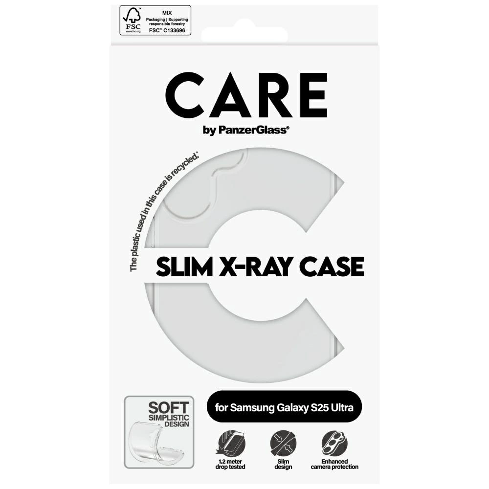 CARE by PanzerGlass Fashion X-Ray Case for Samsung Galaxy S25 Ultra - Transparenteng
